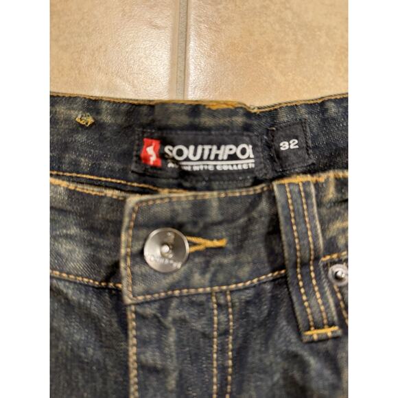 South Pole Men's Shorts vintage size 32 Regular Distressed Denim Y2K 100% Cotton - Picture 2 of 8